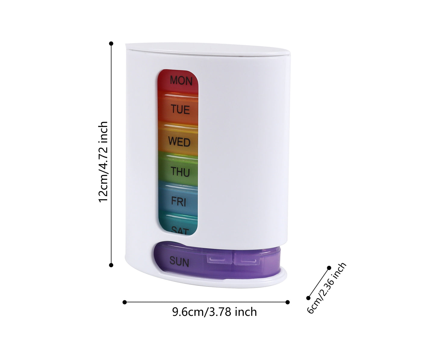 Weekly Pill Organizer 7 Day 4 Times A Day Pill Case MORN/NOON/EVE/BED