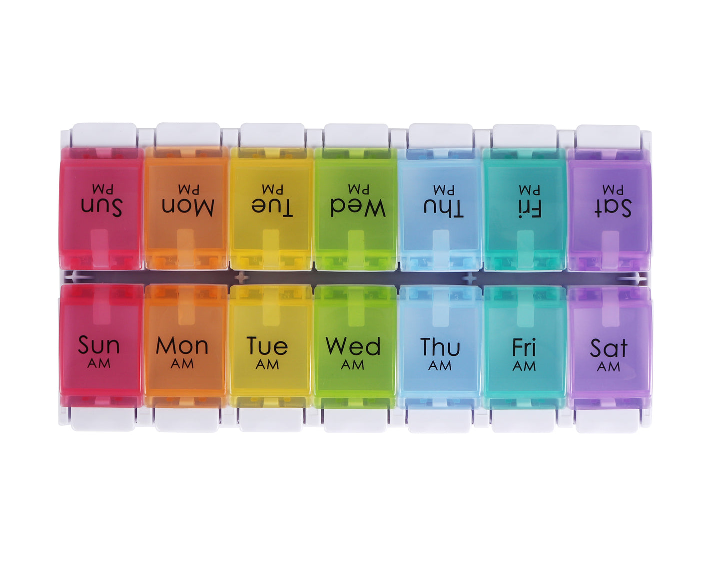 Weekly Pill Organizer 7 Day Large Storage Pill Box AM PM